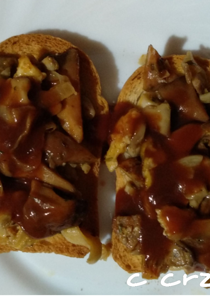 Una foto de Tostadas de níscalos y boletus