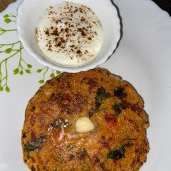 A picture of Rajasthani Tikkar Paratha.