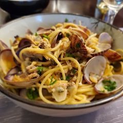 A picture of Spaghetti alle Vongole.