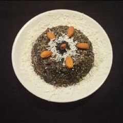 A picture of Black sesame seeds kachariyu.