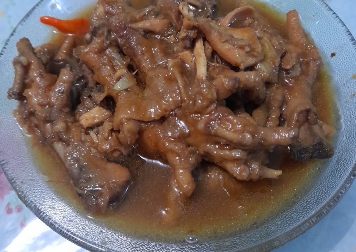 Ceker Ayam Kecap Pedas