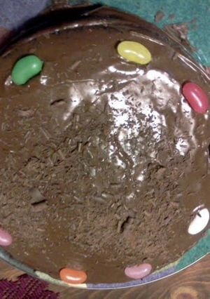 A picture of chocolate cake.
