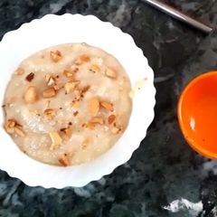 Hot bread halwa A picture of Hot bread halwa.