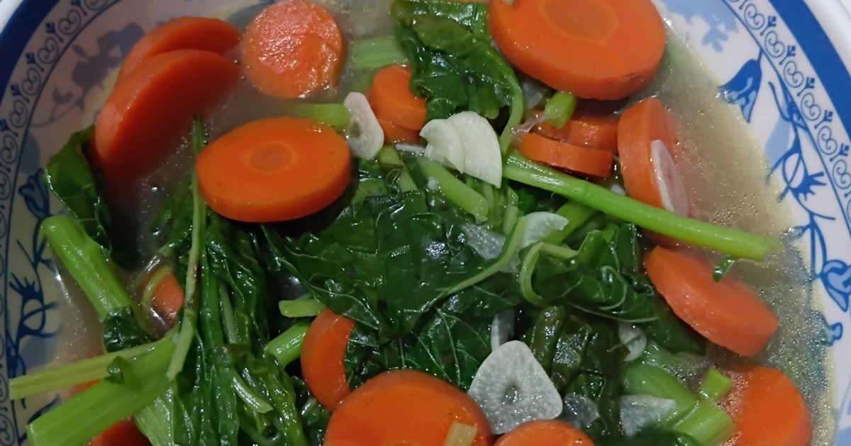 Sayur Bayam rebus bening