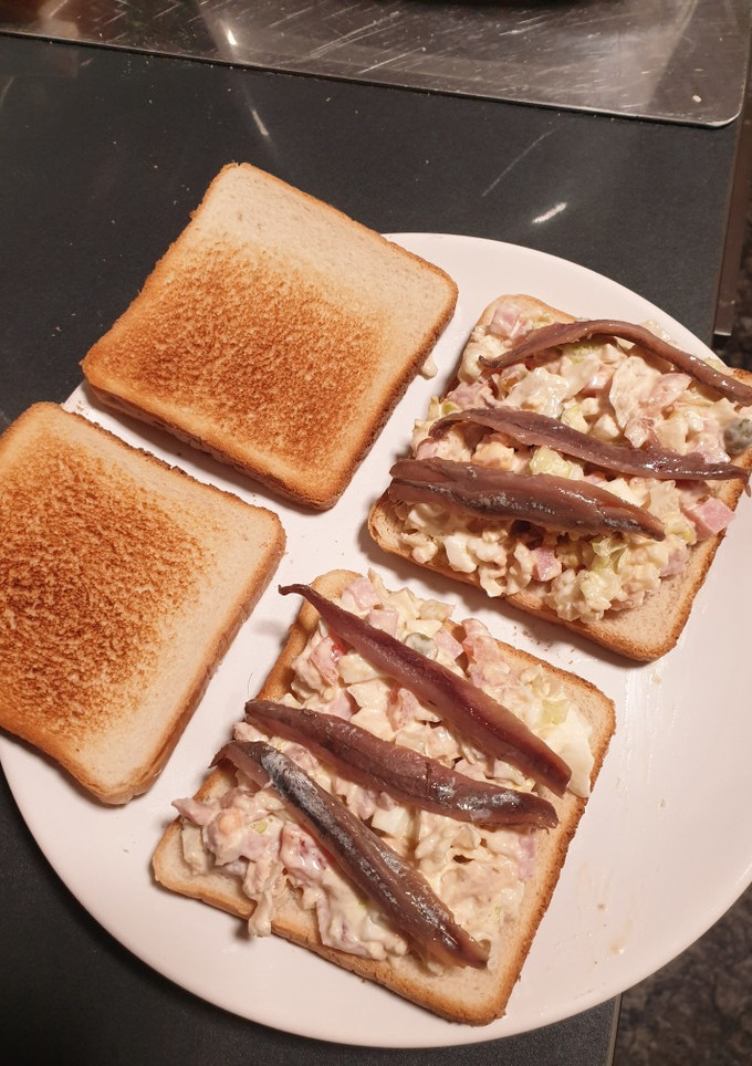 Una foto de Sándwich vegetal a mi estilo