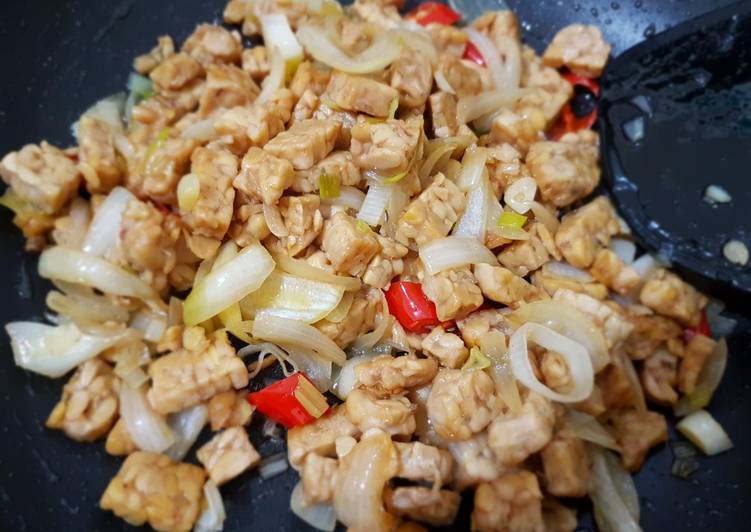 Resep Tempe saos tiram Anti Gagal