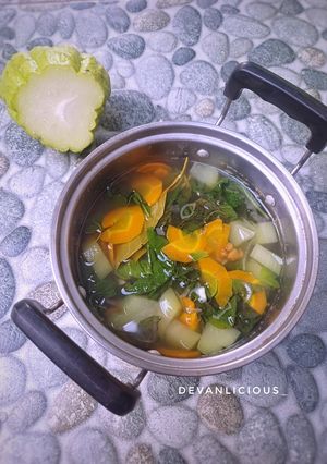 Foto resep Sayur Bening Bayam Labu siam dan Wortel (cocok untuk MPASI)