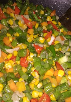 Foto resep Tumis buncis, wortel & jagung manis