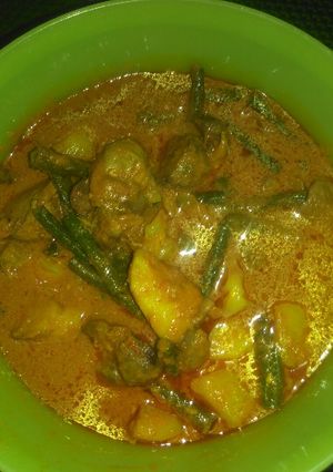 Foto resep Gulai kacang panjang ati ampela