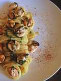 Bavette con le cozze in bianco