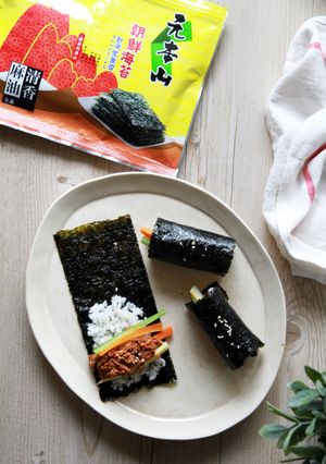 【元本山幸福廚房】韓式燒肉海苔卷 的食譜成品照片