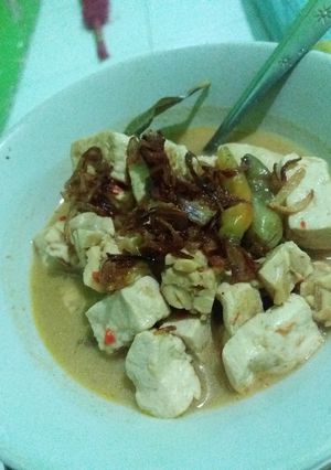 Foto resep Tempe tahu santan cabai hijau