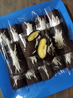 Foto resep Dadar gulung isi pisang keju