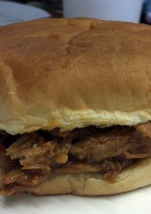 A picture of Easy crockpot BBQ pork.