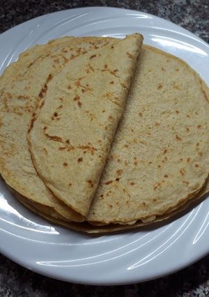 Una foto de Filloas de avena y ají dulce