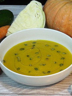 Foto principal de Crema de verduras con calabaza