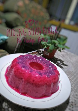 Foto resep Puding Buah Naga