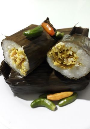Foto resep Lontong ayam suwir