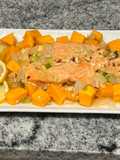 Steamed Salmon with Butternut Squash