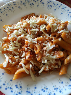 Una foto de Macarrones con carne