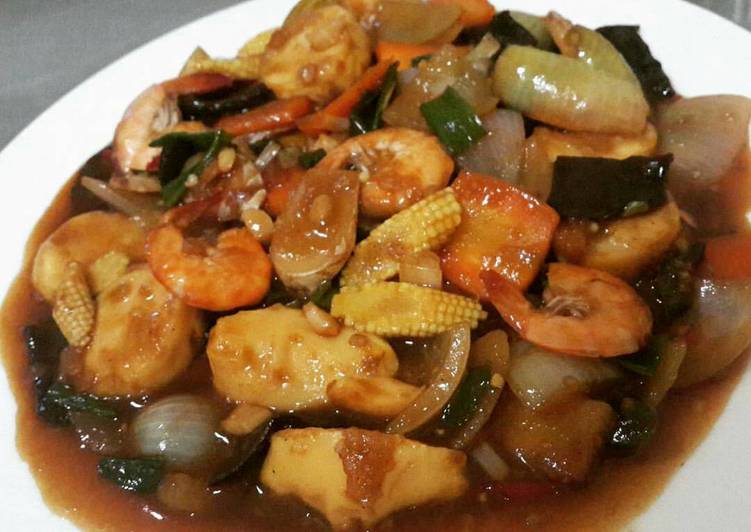 Cara Gampang Menyiapkan Sapo tahu seafood Anti Gagal