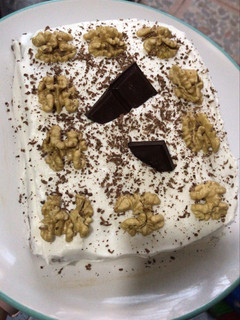 Una foto de Torta baja en azúcar con bizcocho a base de harina de avena 🤍