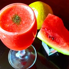 A picture of Watermelon orange juice.