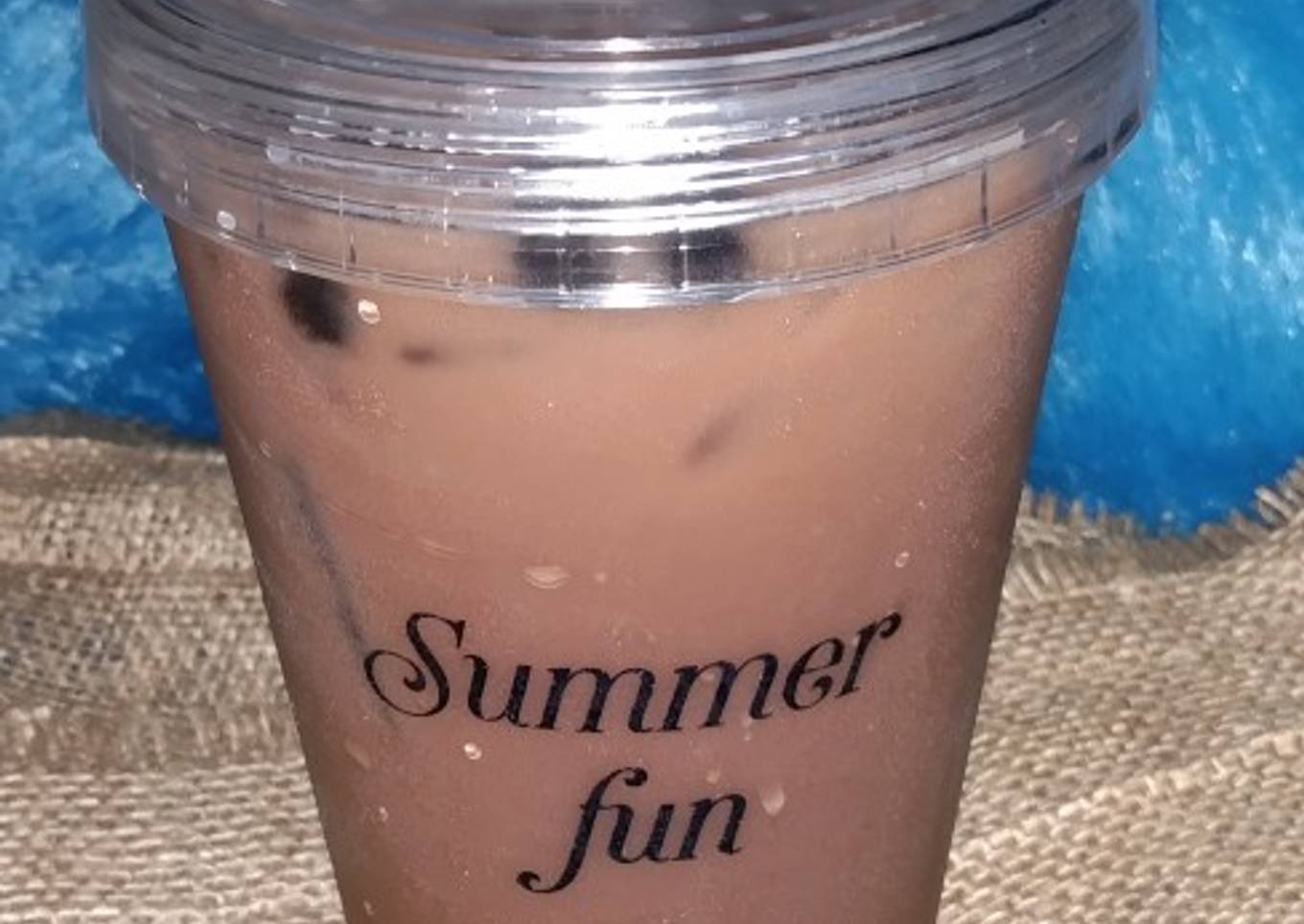 Boba milk choco oreo