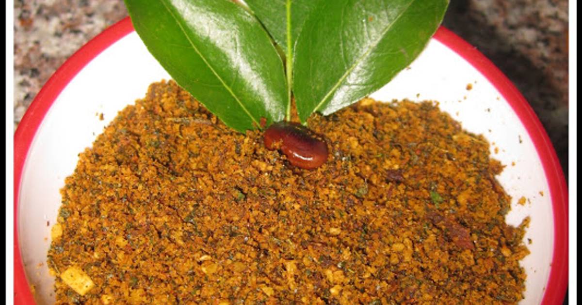 Curry Leaves Chutney Powder Recipe by Malus Cookpad
