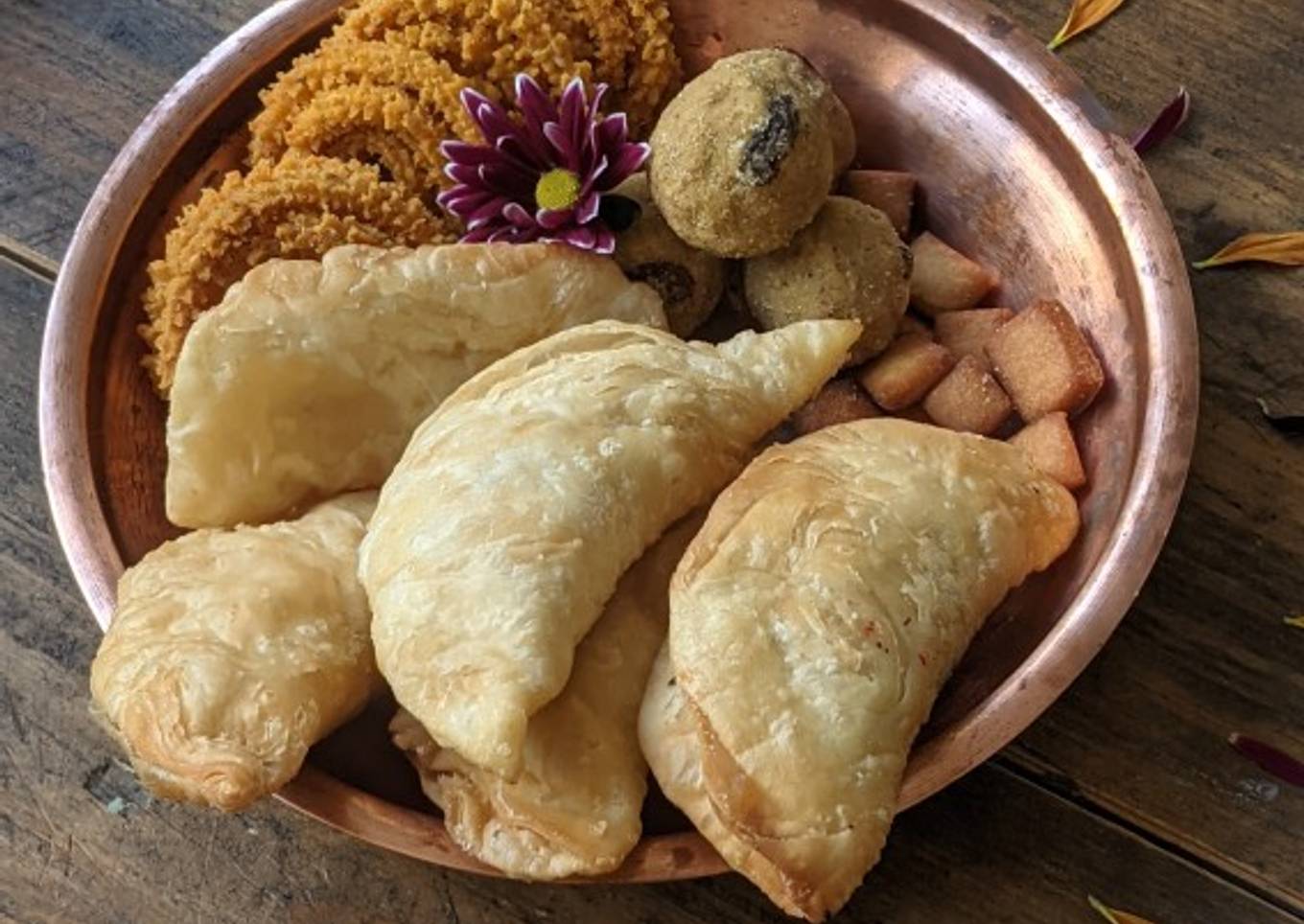 Satyachi Karanji (layered Karanji)