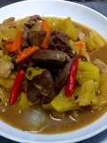 ตับไก่ผัดสับปะรด