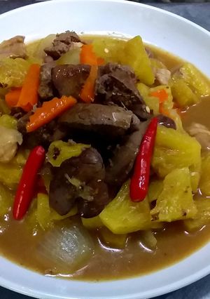 รูปของ ตับไก่ผัดสับปะรด