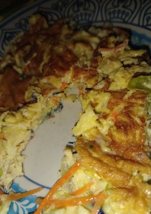 Una foto de Omelette de verduritas