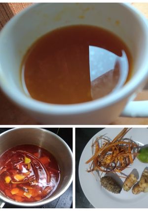Foto resep Minuman Imunitas (Secang Kunyit Lengkuas Jeruk Nipis)