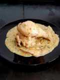 Pollo a la crema con puerro