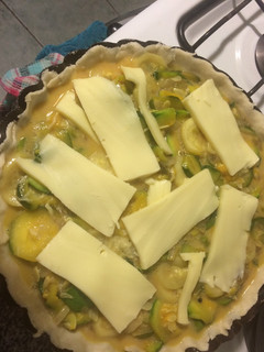 Una foto de Tarta zapallitos y zucchini