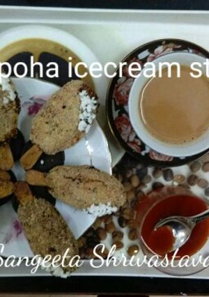A picture of Bread Poha icecream sticks.