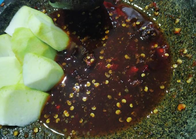 Resep Rujak Gula Merah Mangga khas Bali Anti Gagal