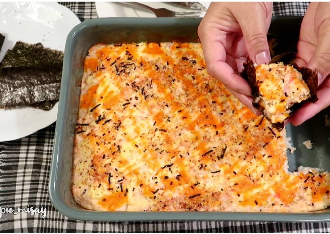 Sushi baked using blue dragon sushi meal kit