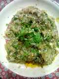 Baigan Ka Bharta (Mashed Eggplant) by Nancy
