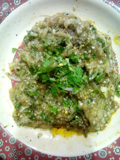 A picture of Baigan Ka Bharta (Mashed Eggplant) by Nancy.