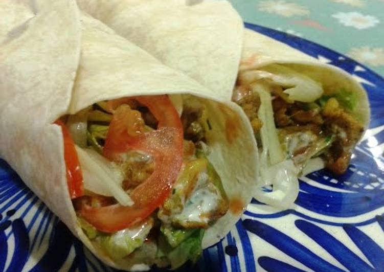 Shawarma de cordero (durum kebab)