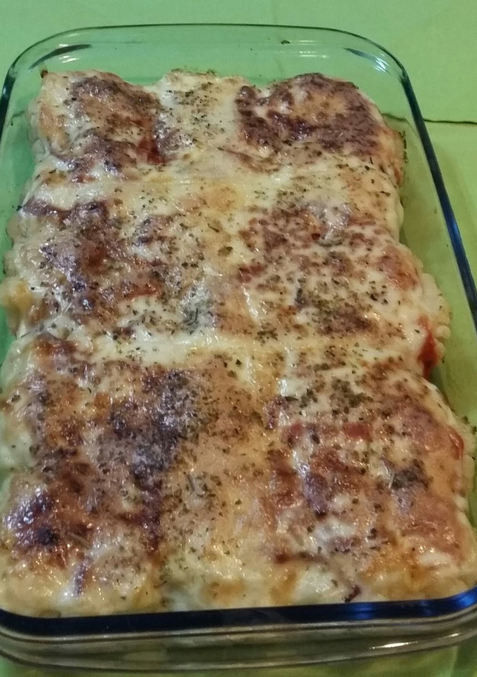 Una foto de Coliflor con tomate y queso gratinado