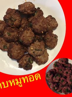 รูปของ ลาบหมูทอดหม้อ Air fryer