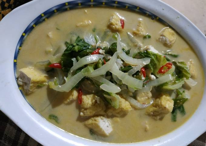 Resep Sayur Slobor tahu santan yang Lezat Sekali