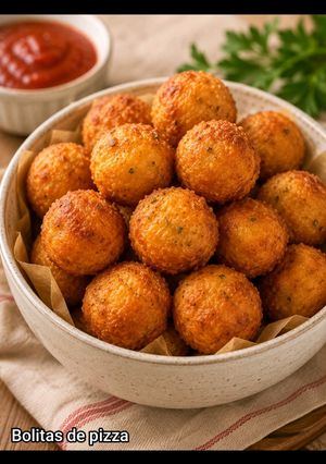 Una foto de Bolitas de pizza