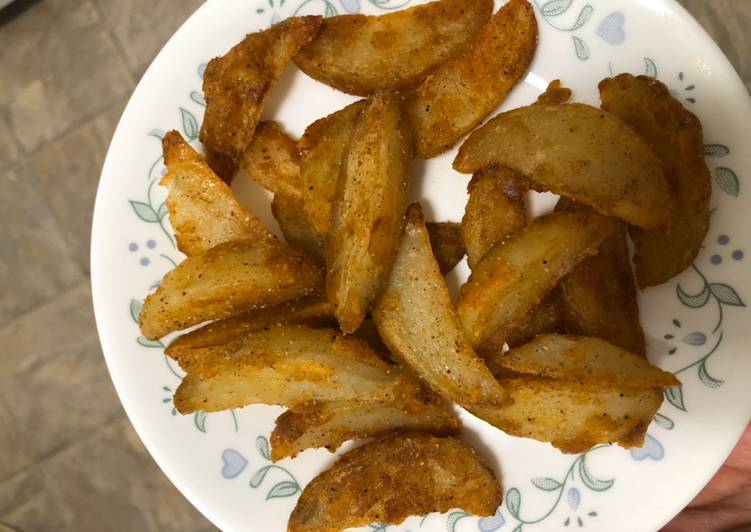 Steps to Make Homemade Potato wedges