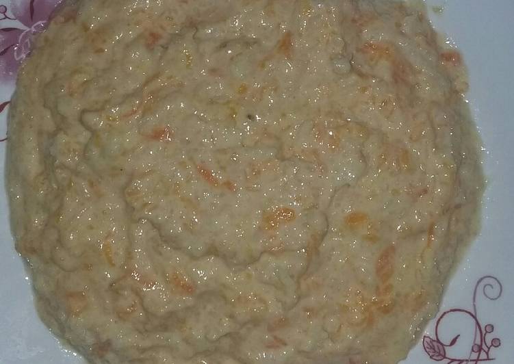 Simple Way to Make Perfect Rice porridge with carrots