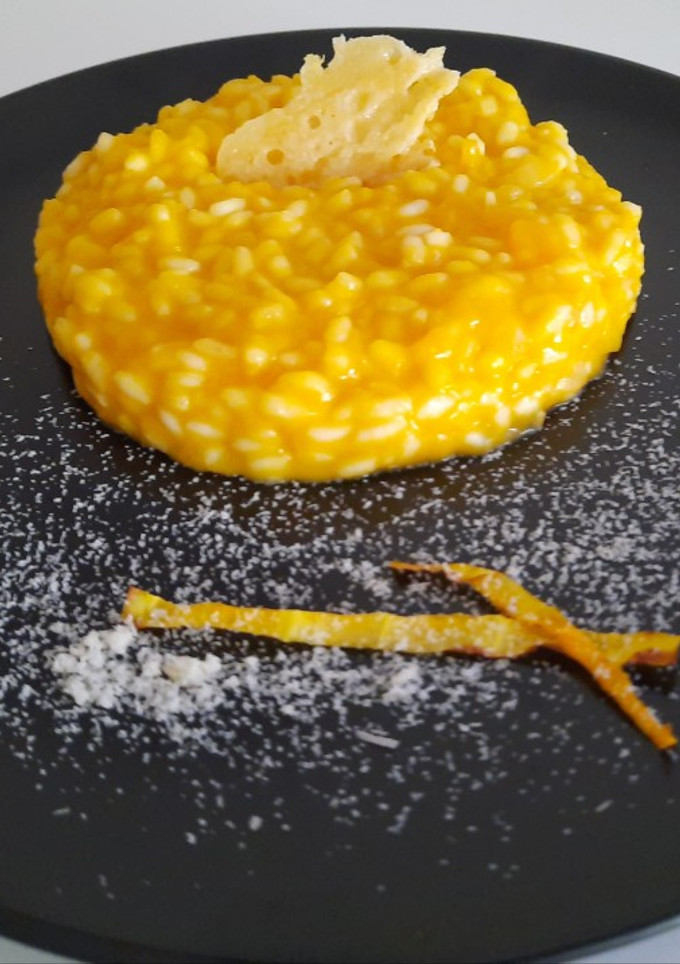 Una foto de Risotto de calabaza