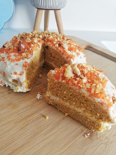 Una foto de Carrot cake 🥕 saludable al microondas